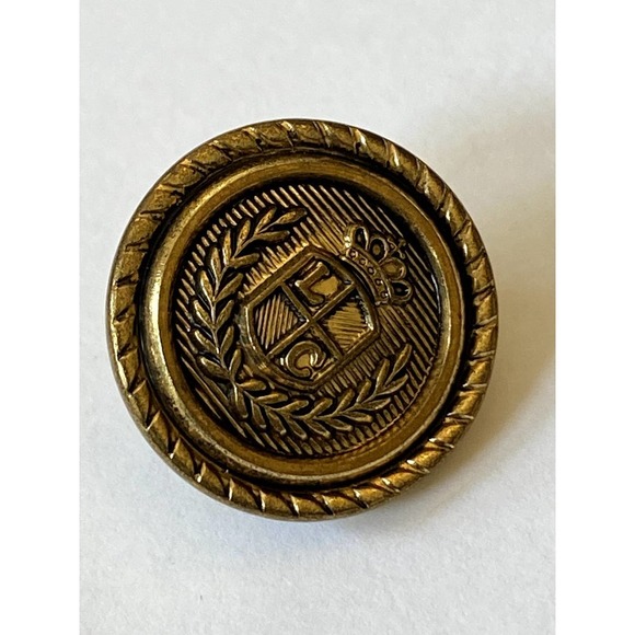 Liz Caliborne Gold tone Metal "LC" Logo replacement buttons - Pair - Picture 8 of 8